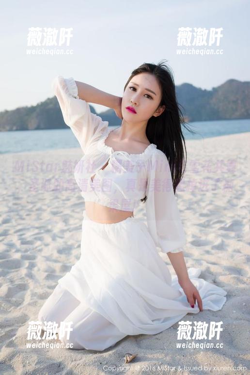 MiStar魅妍社 - 糯美子Mini与雪花共舞，圣诞的高清美图，真是美得像掉进了糖果屋！